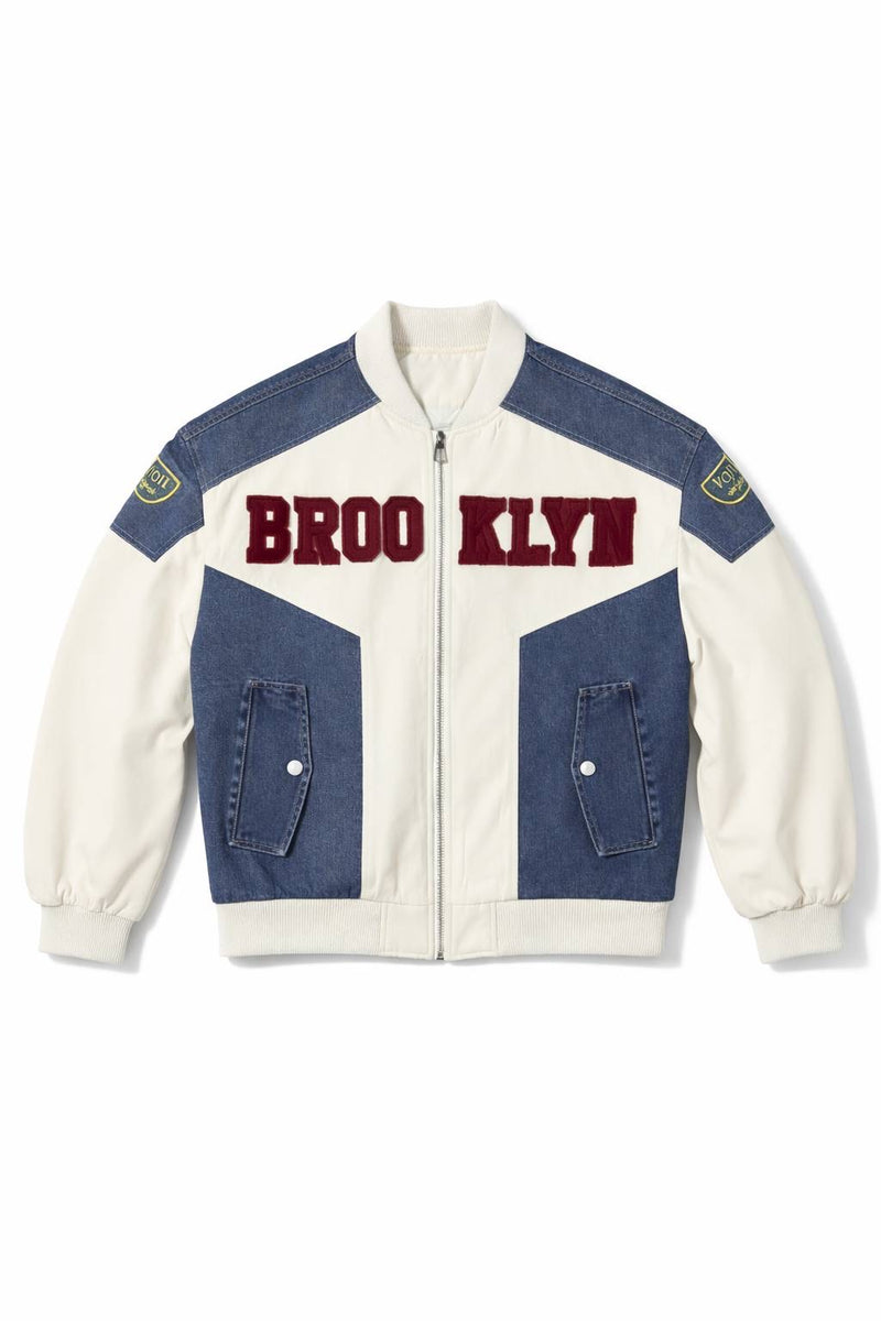 Brooklyn Denim Varsity Bomber Jacket