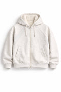 Sherpa-Lined Zip Hoodie