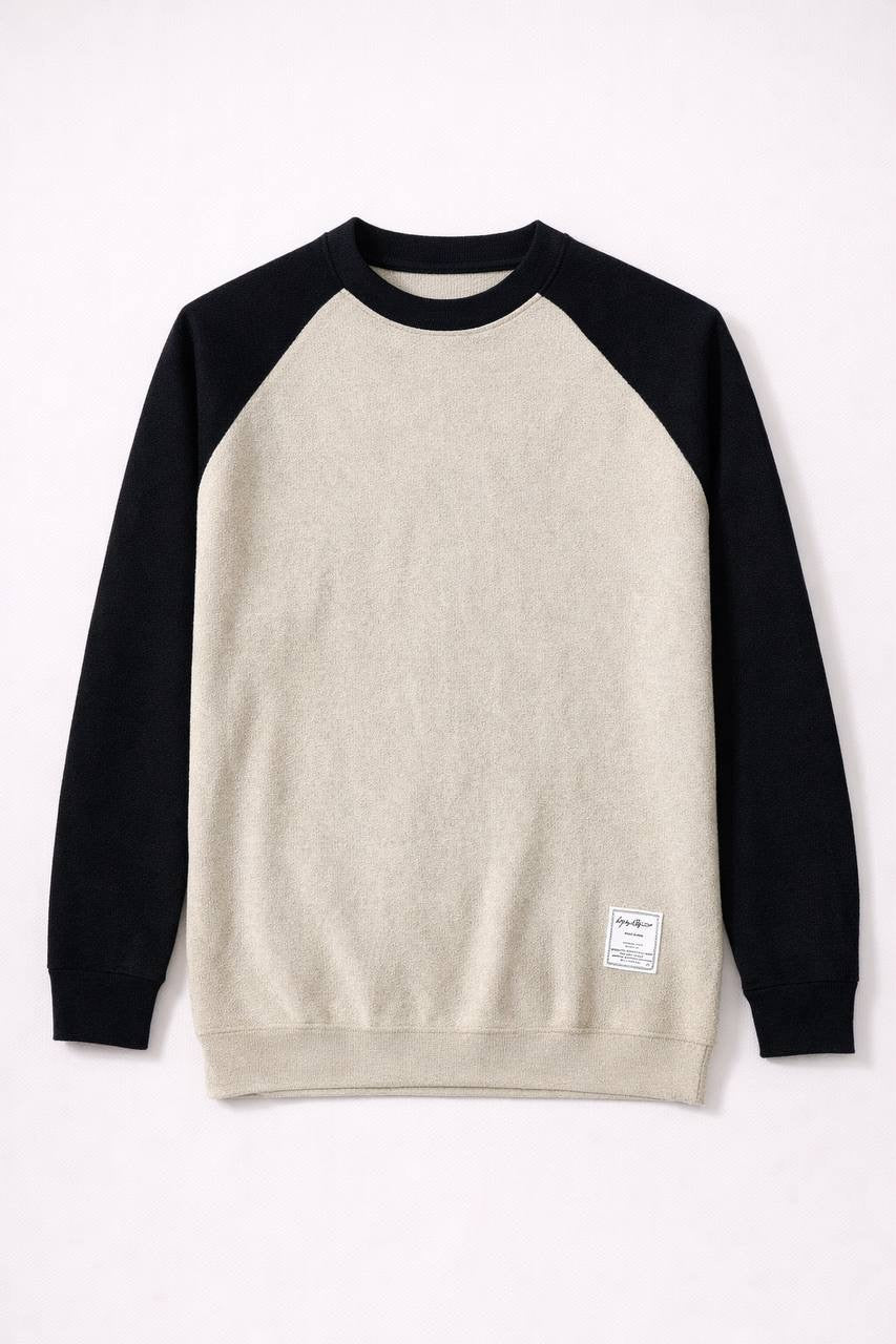 Two-Tone Raglan Sweatshirt