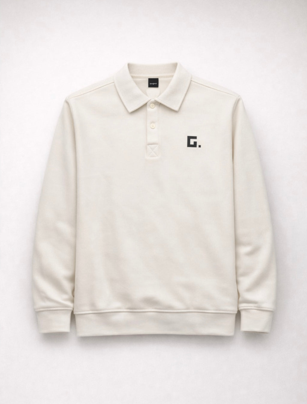 G. Logo Buttoned Fleece Sweatshirt