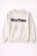 New York Chenille Lettering Sweatshirt