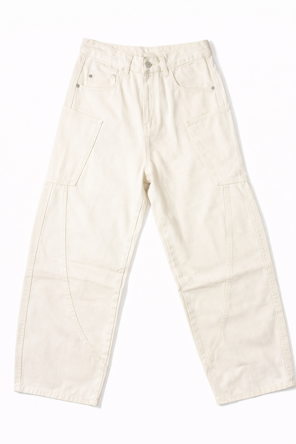 #P-7 Wide Fit Cargo Denim Pants