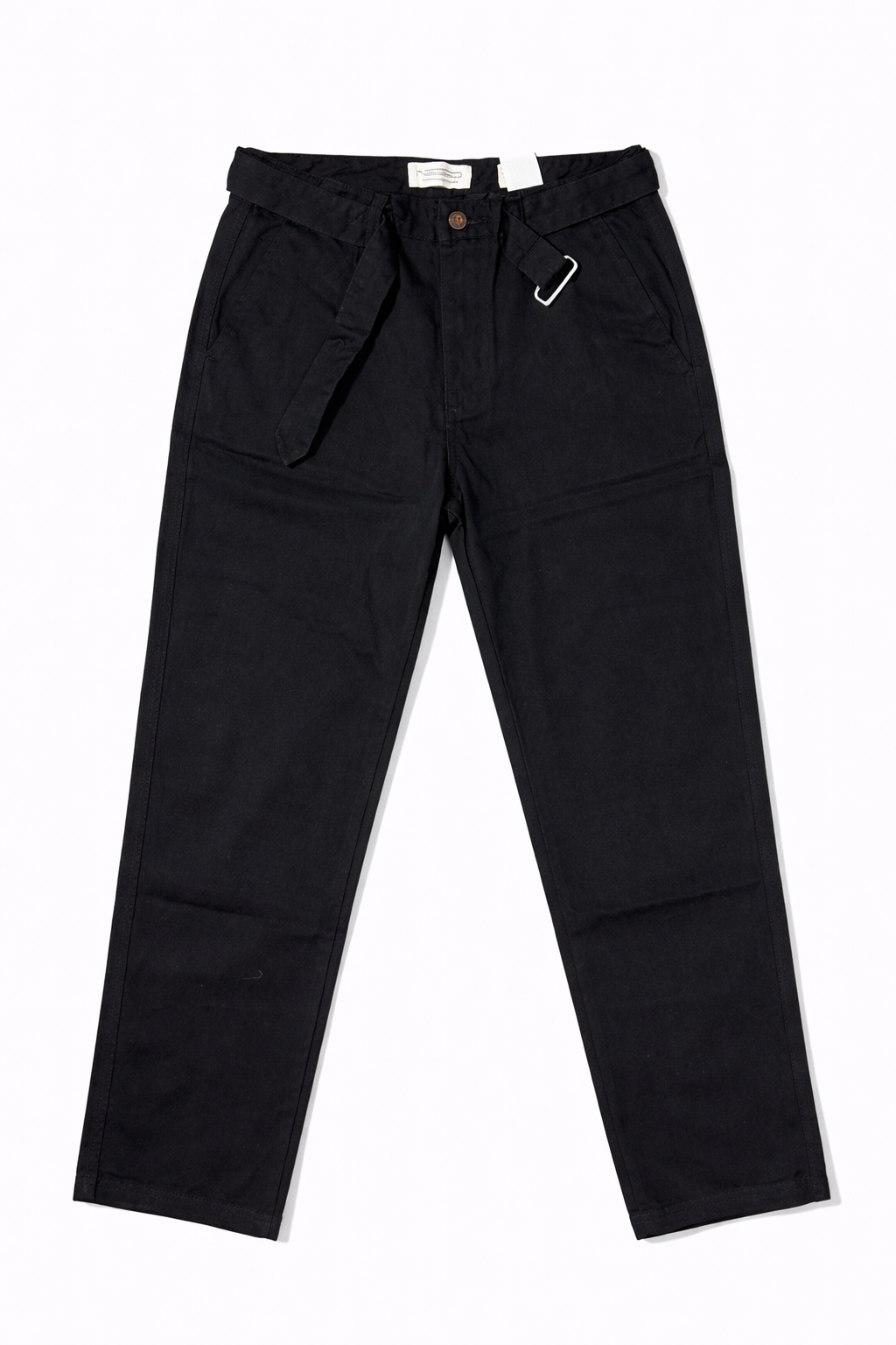 #P-1 Relaxed Fit Belted Pants - Brown & Black