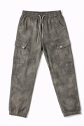 #P-14 Vintage Wash Cargo Jogger Pants