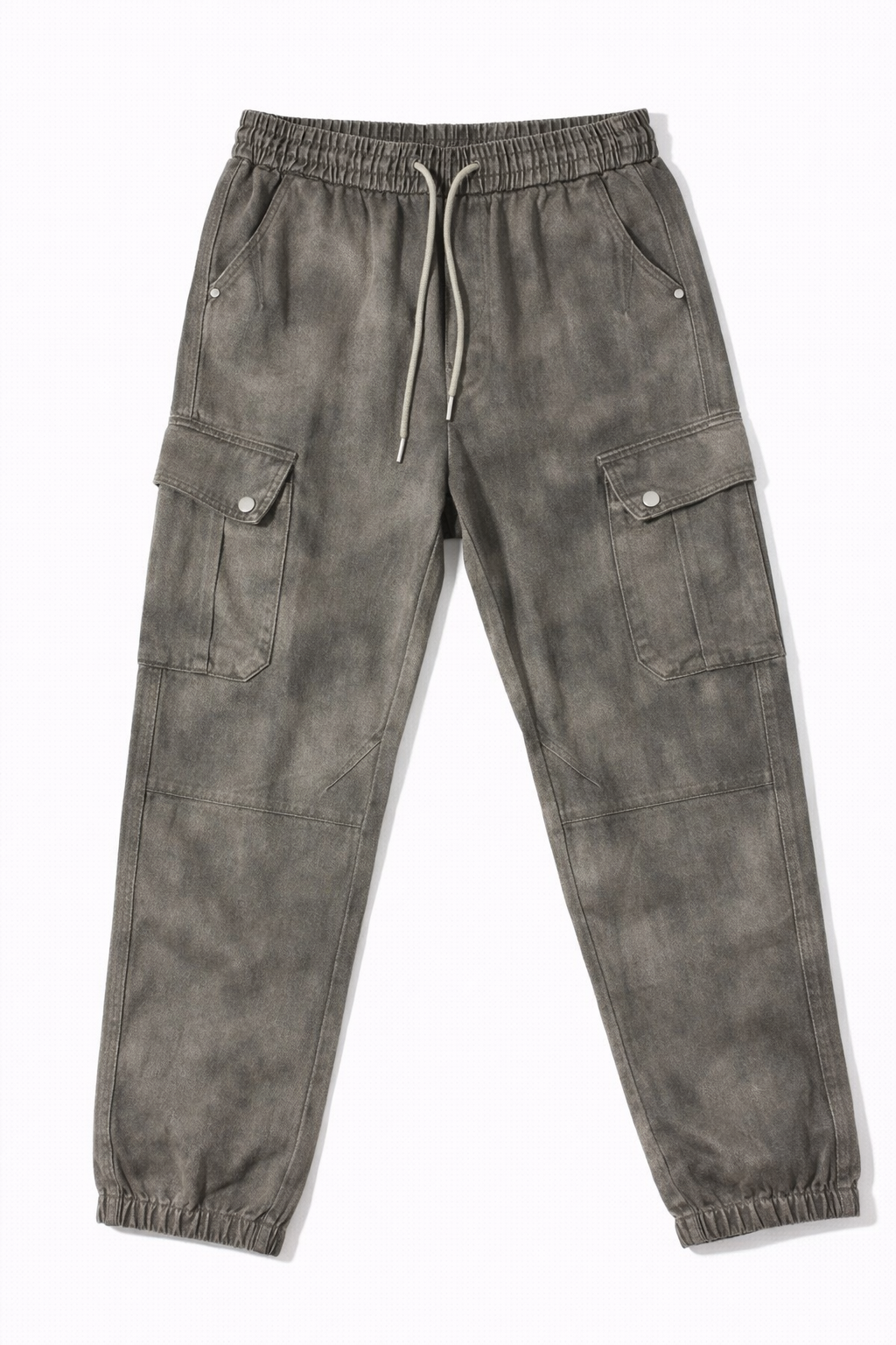 #P-14 Vintage Wash Cargo Jogger Pants