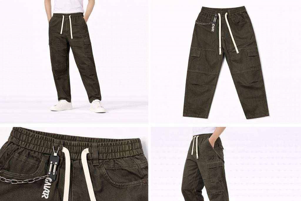 #P-19 Utility Washed Jogger Pants