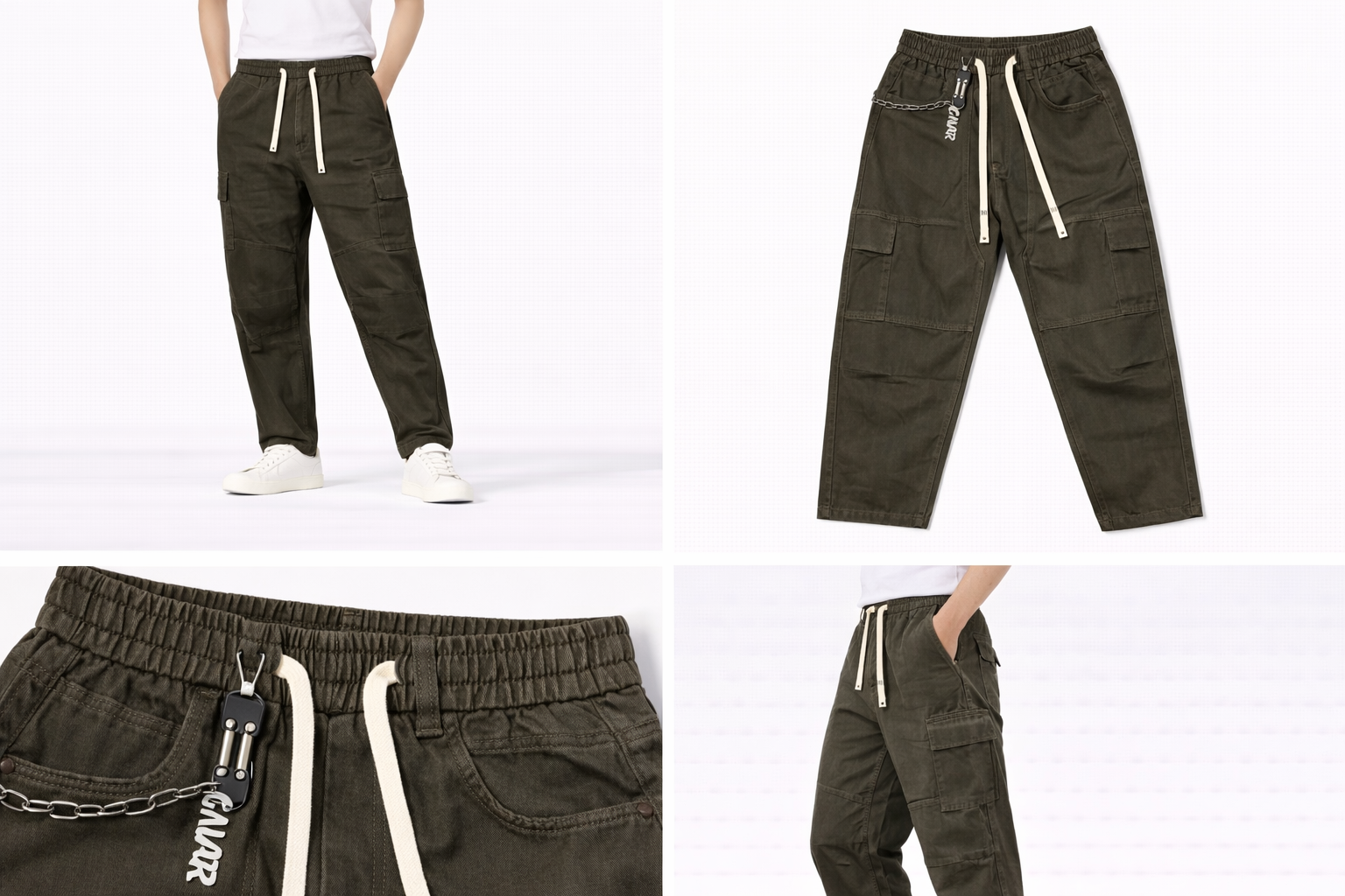 #P-19 Utility Washed Jogger Pants