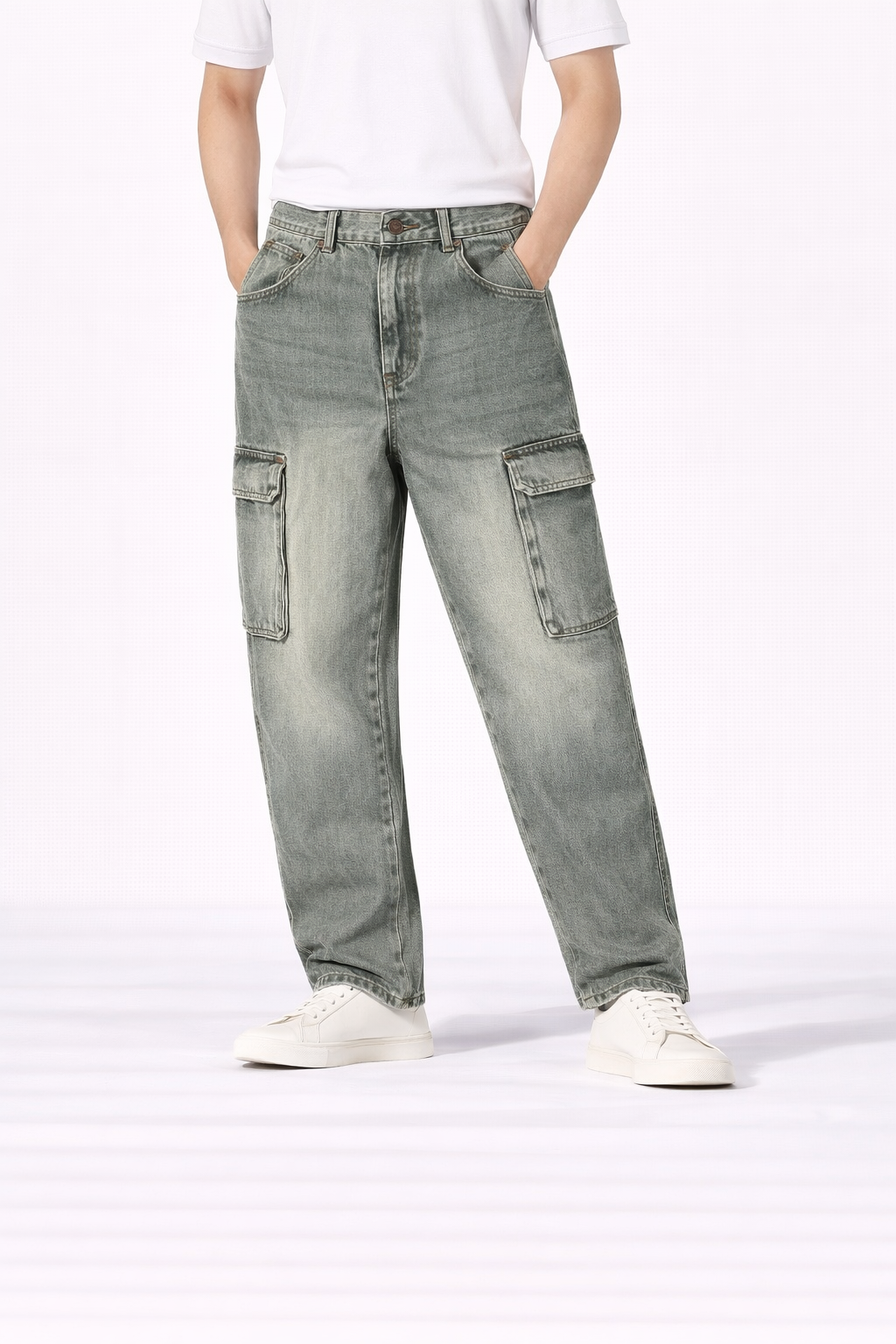 #P-3 Cargo Denim Pants