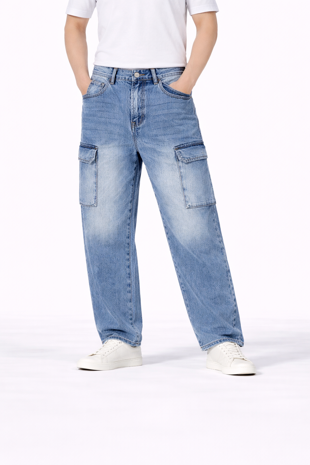 #P-3 Cargo Denim Pants