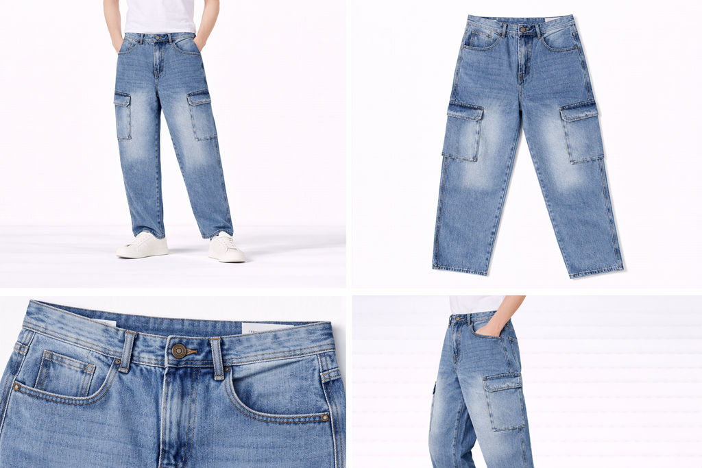 #P-3 Cargo Denim Pants