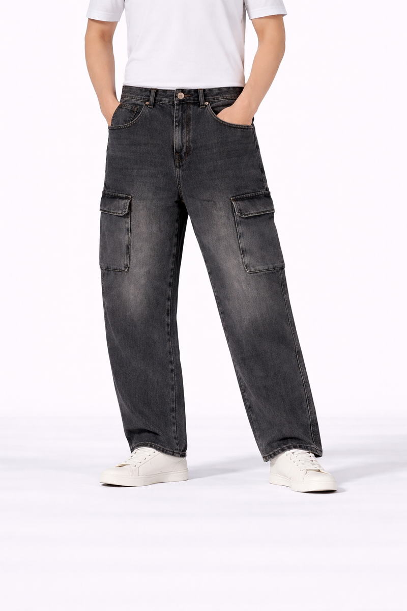 Cargo Denim Pants