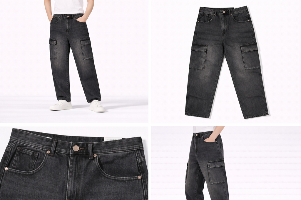 #P-3 Cargo Denim Pants