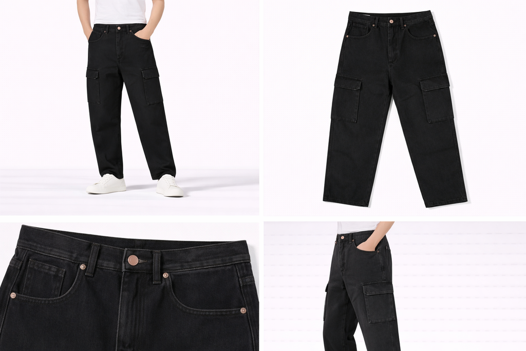 #P-3 Cargo Denim Pants