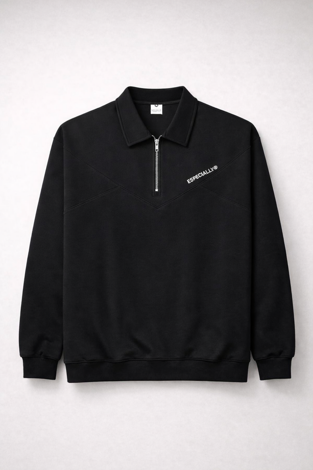 ESPECIALLY® Contrast-Panel Quarter-Zip Sweatshirt