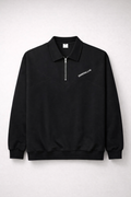 ESPECIALLY® Contrast-Panel Quarter-Zip Sweatshirt