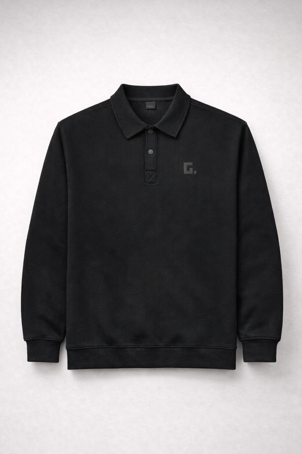 G. Logo Buttoned Fleece Sweatshirt