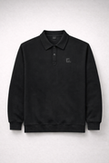 G. Logo Buttoned Fleece Sweatshirt